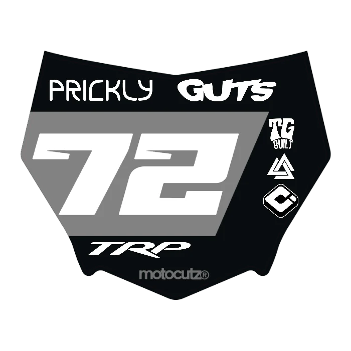 CUSTOM MOTOCUTZ FRONT PLATE DECAL