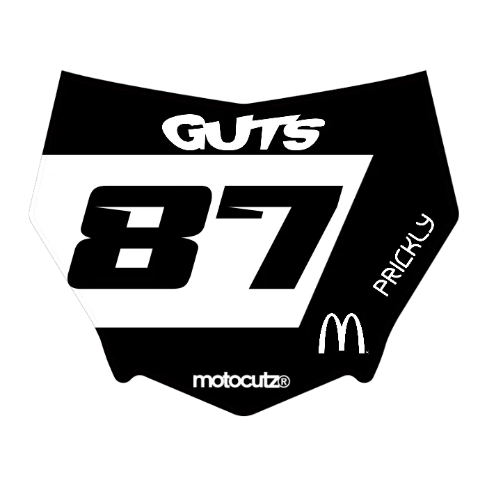 CUSTOM MOTOCUTZ FRONT PLATE DECAL