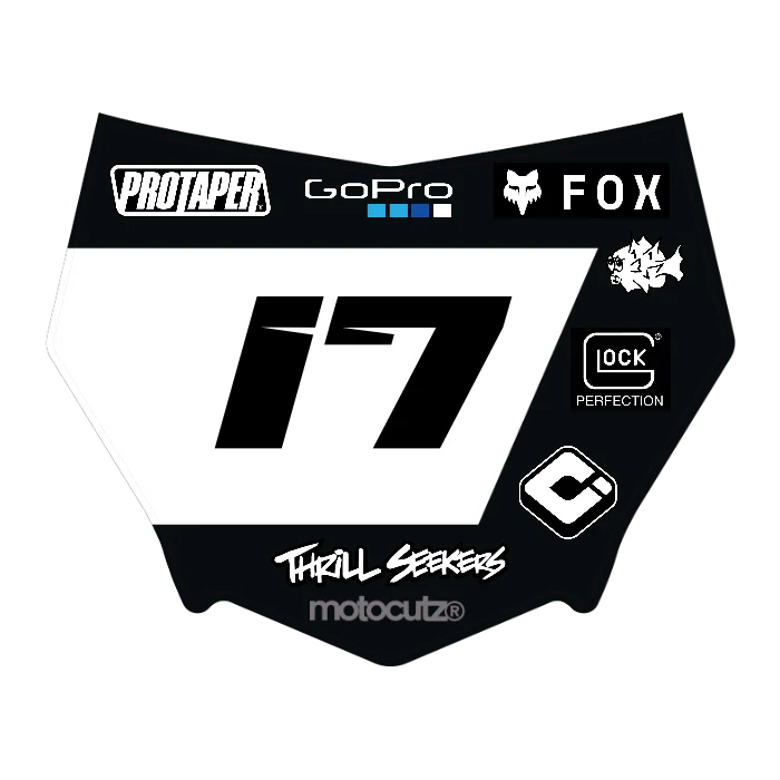 CUSTOM MOTOCUTZ FRONT PLATE DECAL