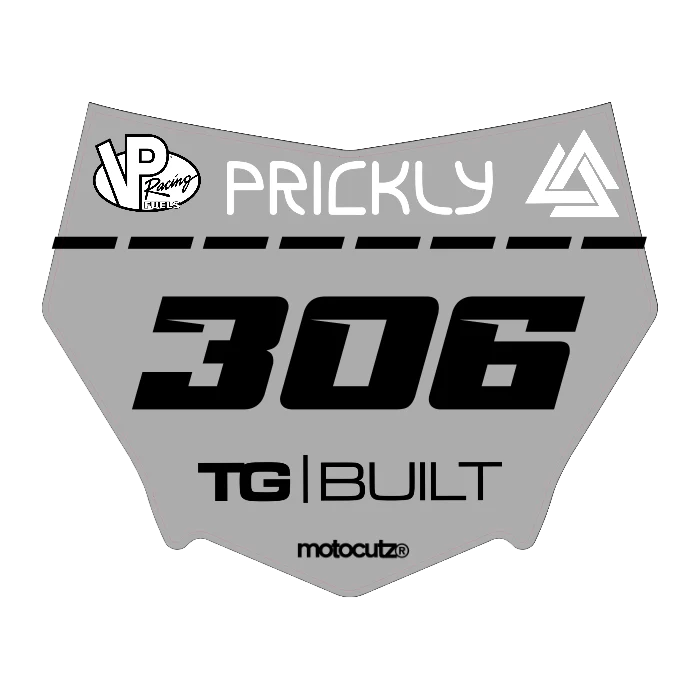 CUSTOM MOTOCUTZ FRONT PLATE DECAL