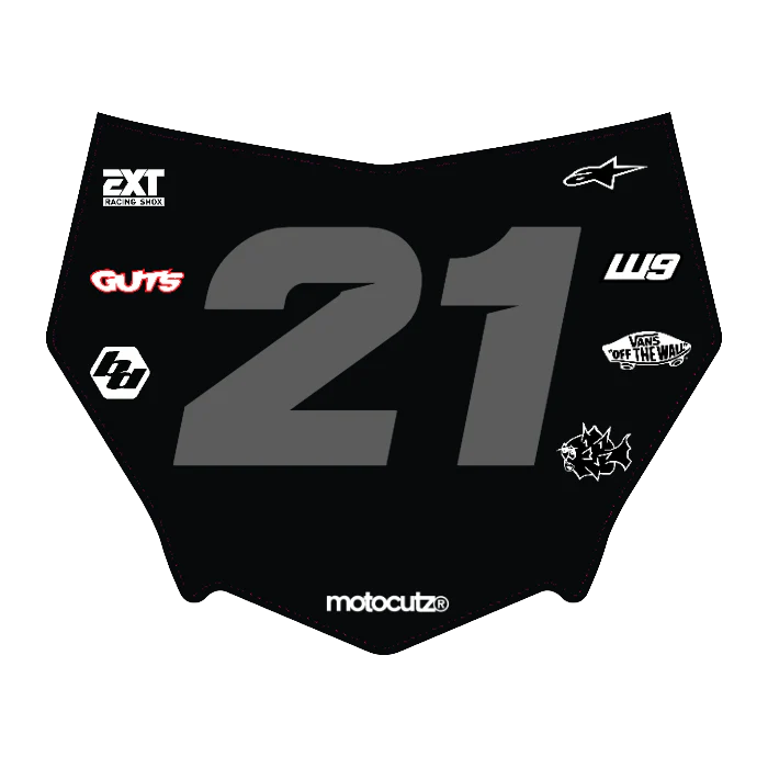 CUSTOM MOTOCUTZ FRONT PLATE DECAL