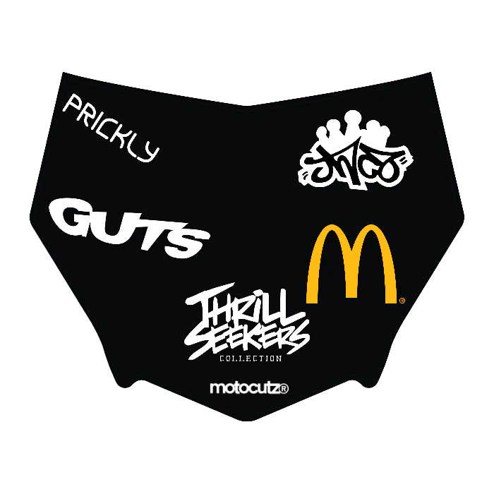 CUSTOM MOTOCUTZ FRONT PLATE DECAL