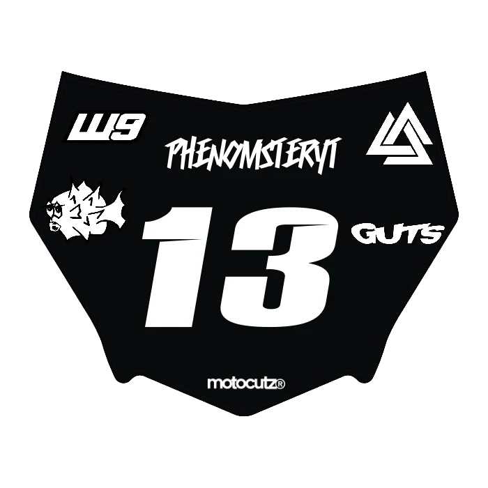 CUSTOM MOTOCUTZ FRONT PLATE DECAL