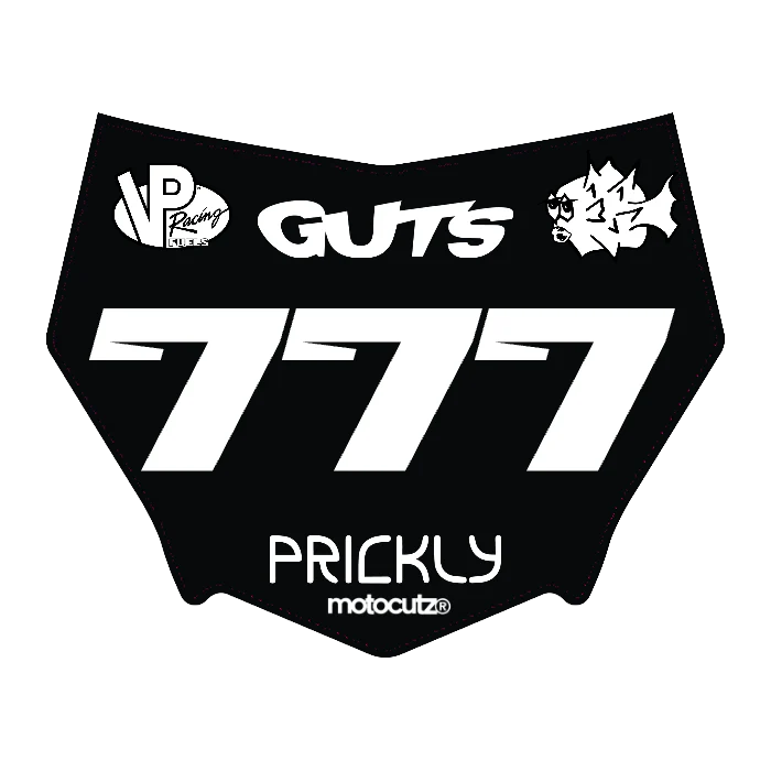 CUSTOM MOTOCUTZ FRONT PLATE DECAL