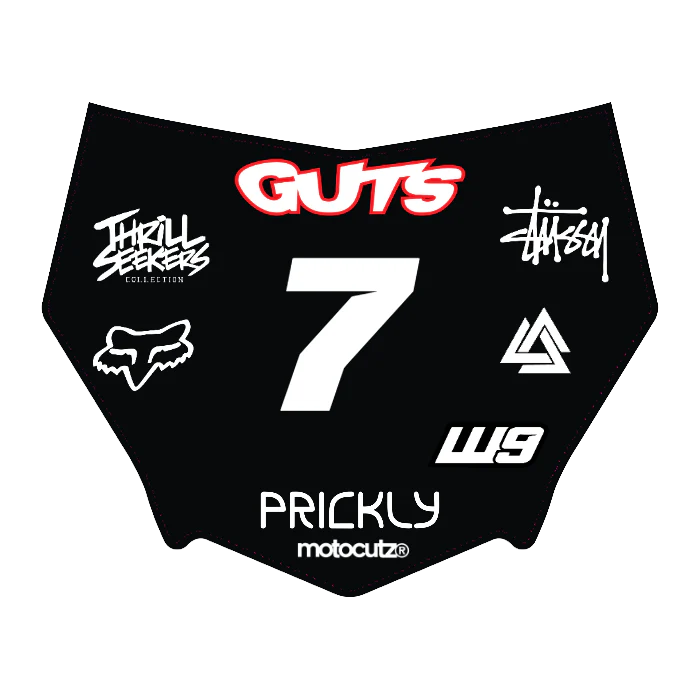 CUSTOM MOTOCUTZ FRONT PLATE DECAL