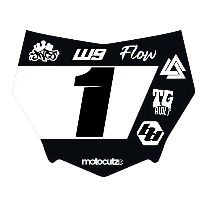 CUSTOM MOTOCUTZ FRONT PLATE DECAL