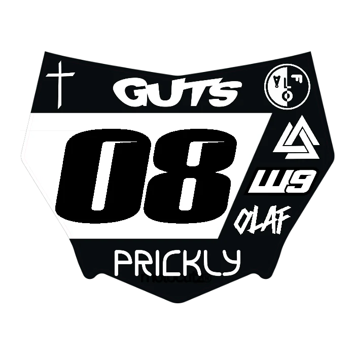 CUSTOM MOTOCUTZ FRONT PLATE DECAL