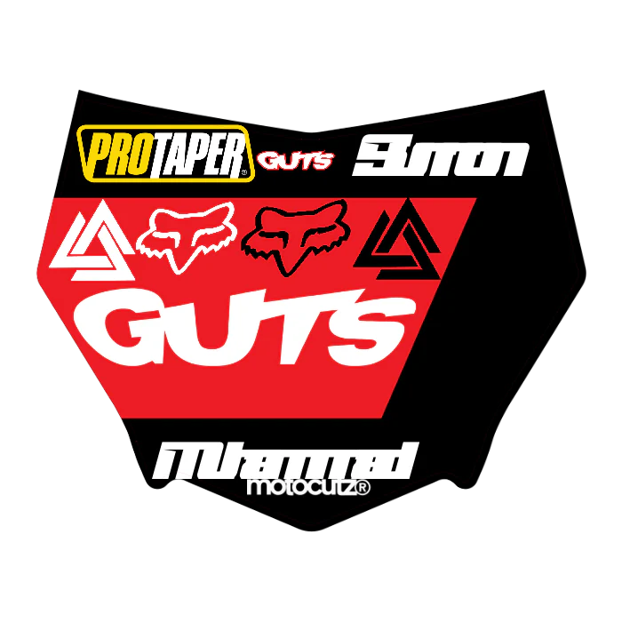 CUSTOM MOTOCUTZ FRONT PLATE DECAL