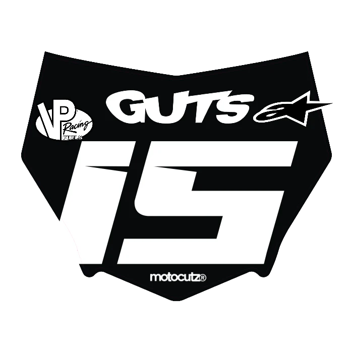 CUSTOM MOTOCUTZ FRONT PLATE DECAL