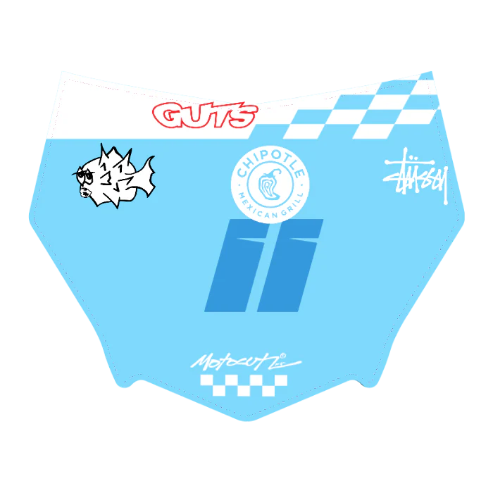 CUSTOM MOTOCUTZ FRONT PLATE DECAL