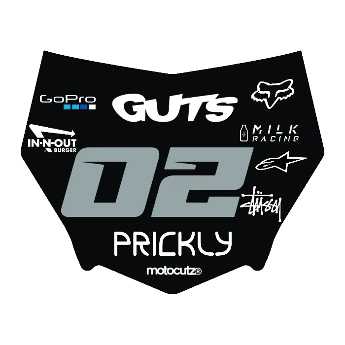 CUSTOM MOTOCUTZ FRONT PLATE DECAL