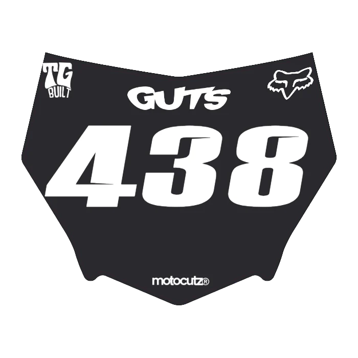 CUSTOM MOTOCUTZ FRONT PLATE DECAL