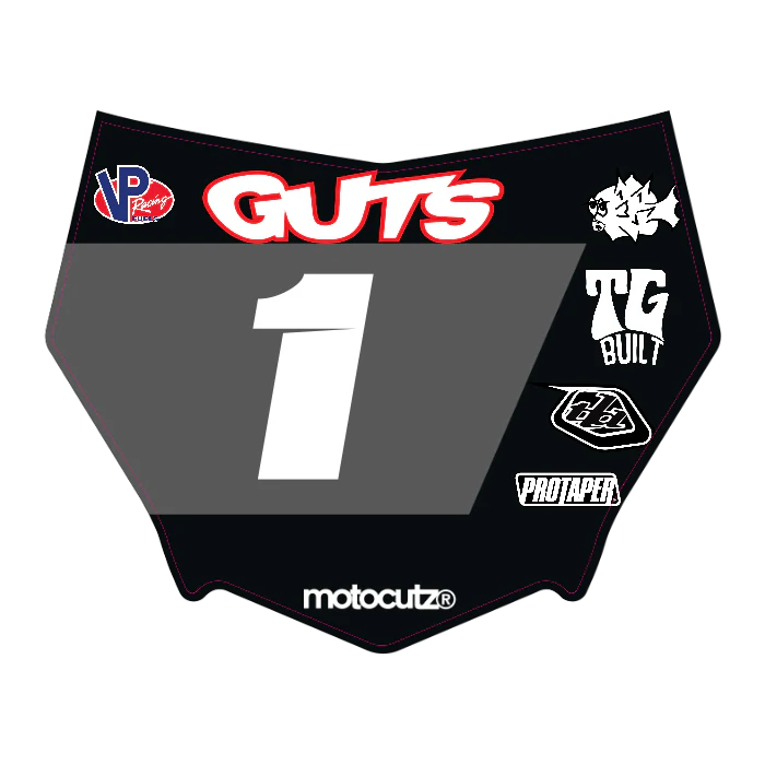 CUSTOM MOTOCUTZ FRONT PLATE DECAL