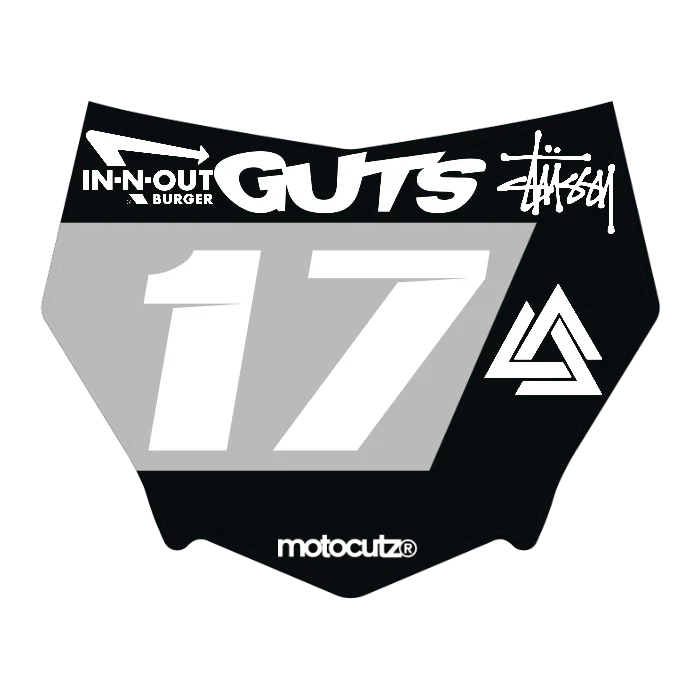 CUSTOM MOTOCUTZ FRONT PLATE DECAL