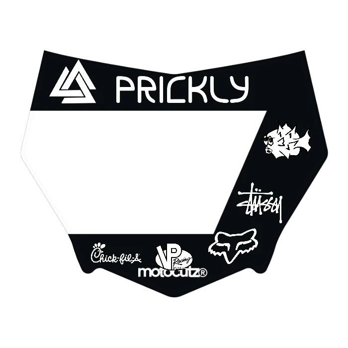 CUSTOM MOTOCUTZ FRONT PLATE DECAL