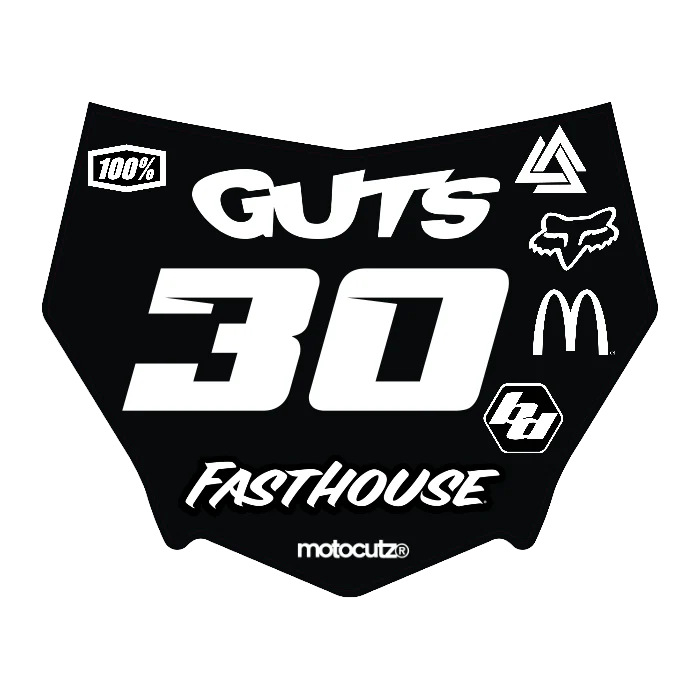 CUSTOM MOTOCUTZ FRONT PLATE DECAL