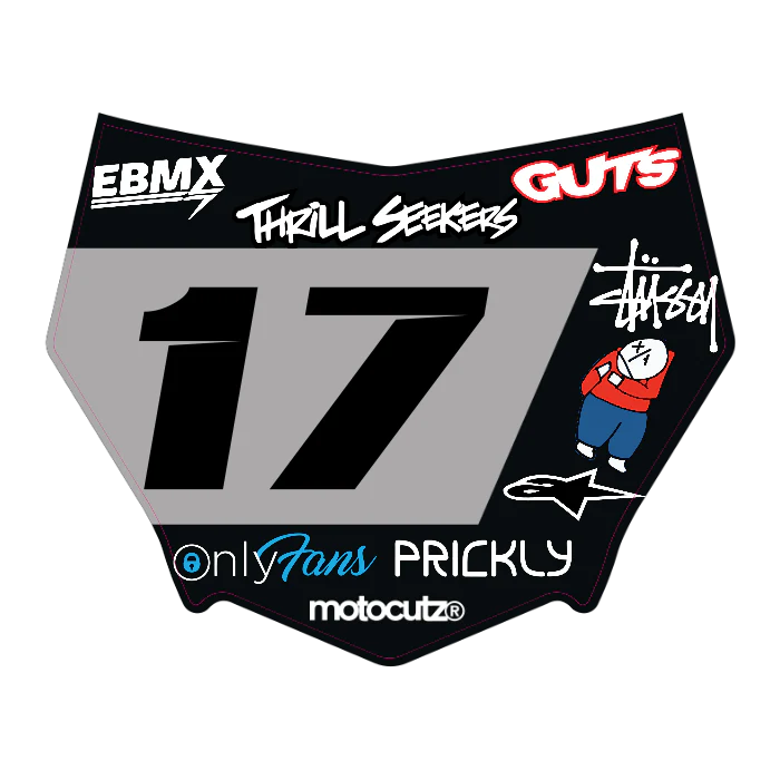 CUSTOM MOTOCUTZ FRONT PLATE DECAL