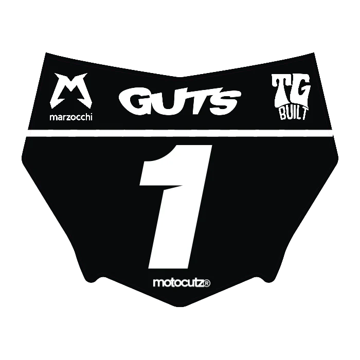 CUSTOM MOTOCUTZ FRONT PLATE DECAL