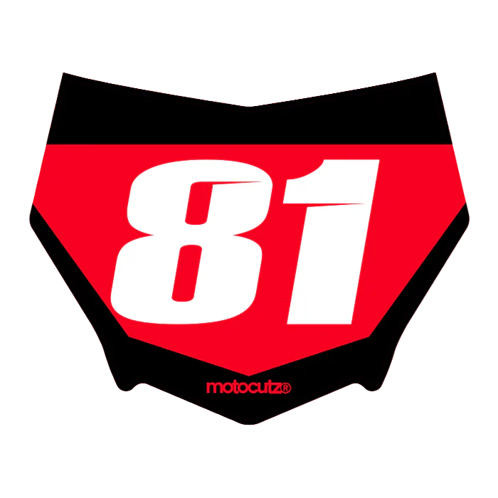CUSTOM MOTOCUTZ FRONT PLATE DECAL