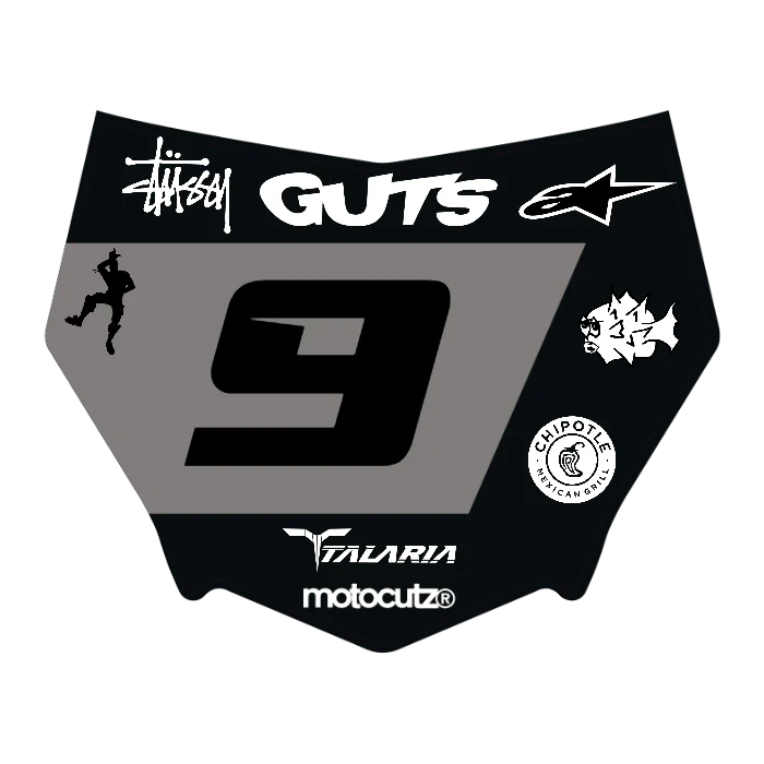 CUSTOM MOTOCUTZ FRONT PLATE DECAL