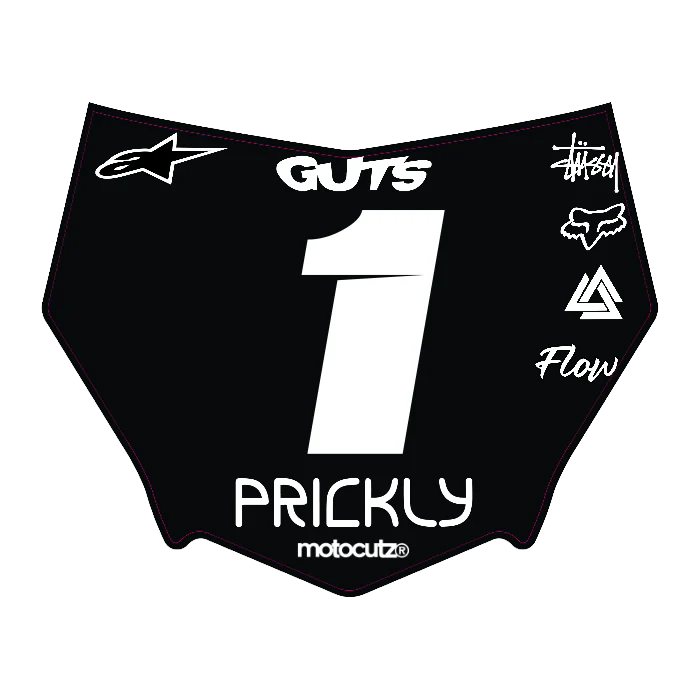 CUSTOM MOTOCUTZ FRONT PLATE DECAL