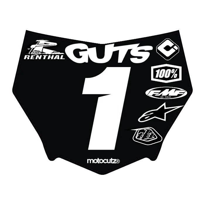 CUSTOM MOTOCUTZ FRONT PLATE DECAL