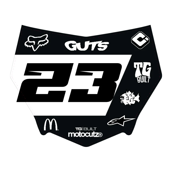 CUSTOM MOTOCUTZ FRONT PLATE DECAL
