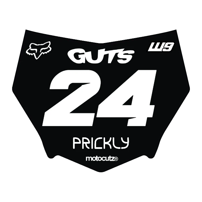 CUSTOM MOTOCUTZ FRONT PLATE DECAL