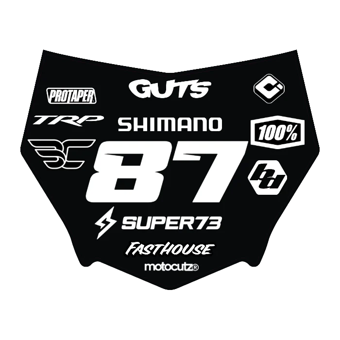 CUSTOM MOTOCUTZ FRONT PLATE DECAL