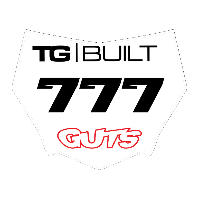 CUSTOM MOTOCUTZ FRONT PLATE DECAL