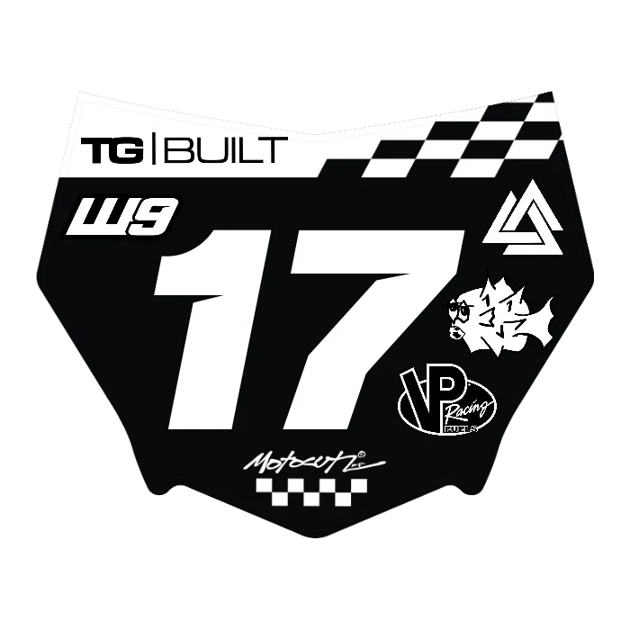 CUSTOM MOTOCUTZ FRONT PLATE DECAL