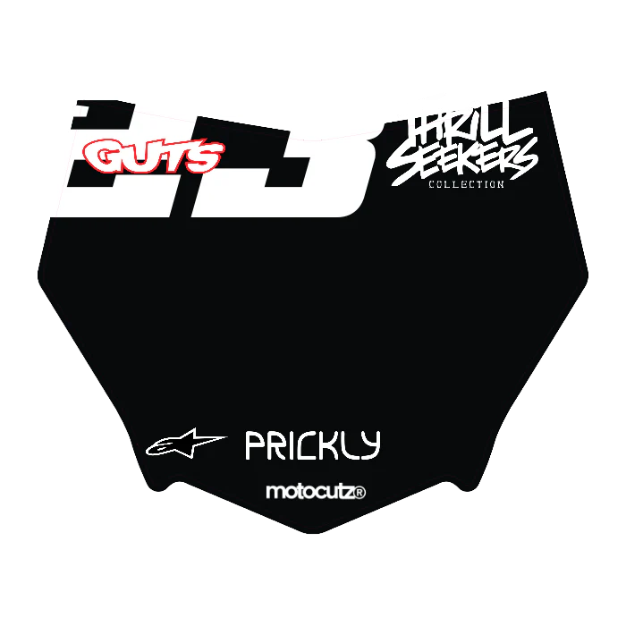 CUSTOM MOTOCUTZ FRONT PLATE DECAL
