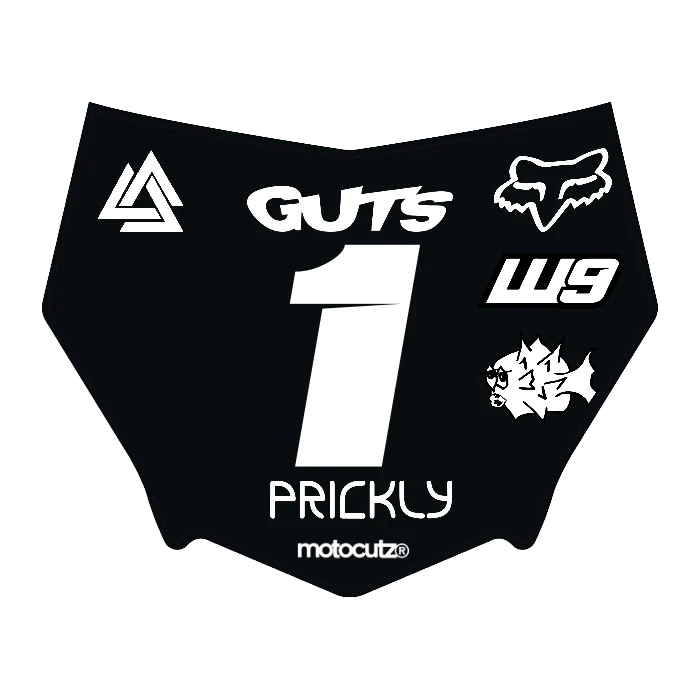 CUSTOM MOTOCUTZ FRONT PLATE DECAL