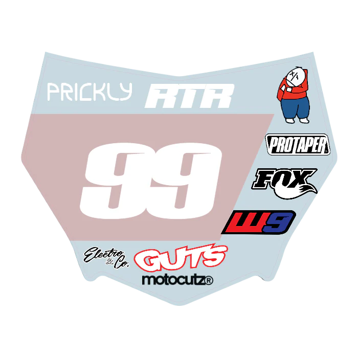 CUSTOM MOTOCUTZ FRONT PLATE DECAL
