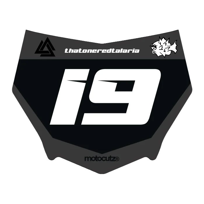 CUSTOM MOTOCUTZ FRONT PLATE DECAL