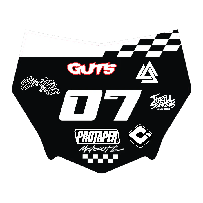CUSTOM MOTOCUTZ FRONT PLATE DECAL