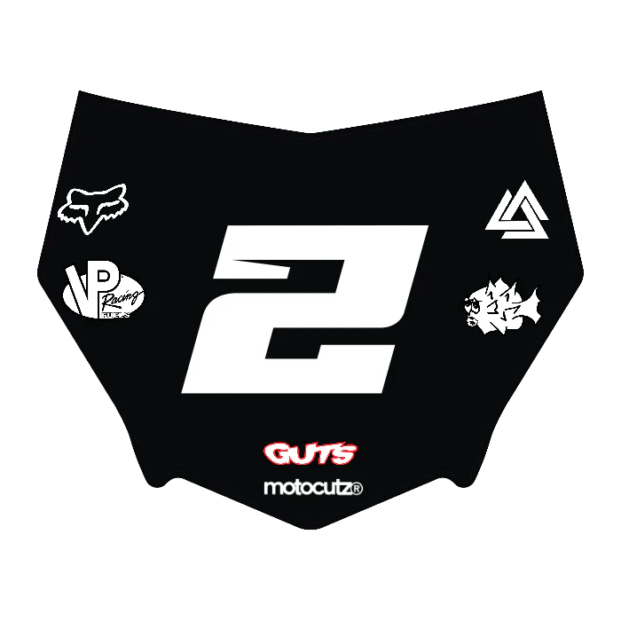 CUSTOM MOTOCUTZ FRONT PLATE DECAL