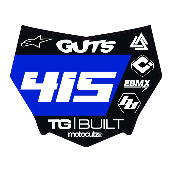 CUSTOM MOTOCUTZ FRONT PLATE DECAL