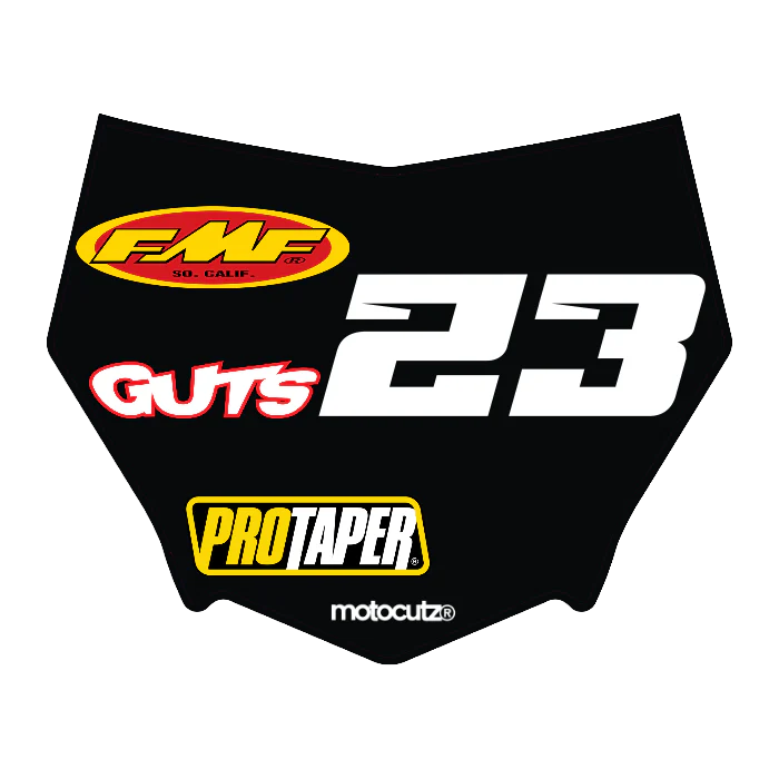 CUSTOM MOTOCUTZ FRONT PLATE DECAL