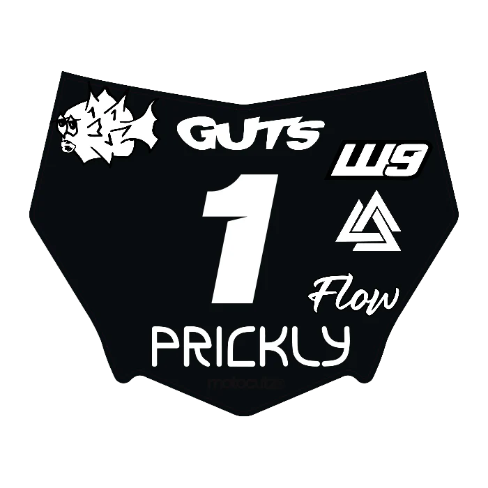CUSTOM MOTOCUTZ FRONT PLATE DECAL