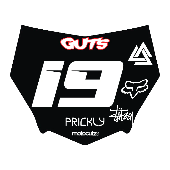 CUSTOM MOTOCUTZ FRONT PLATE DECAL