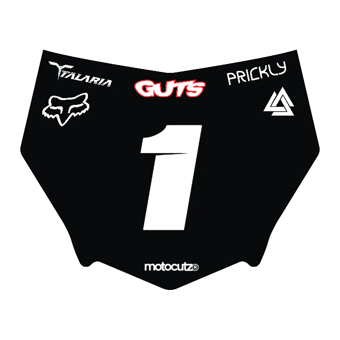 CUSTOM MOTOCUTZ FRONT PLATE DECAL