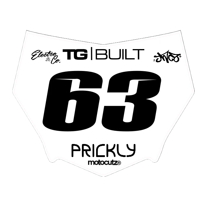 CUSTOM MOTOCUTZ FRONT PLATE DECAL