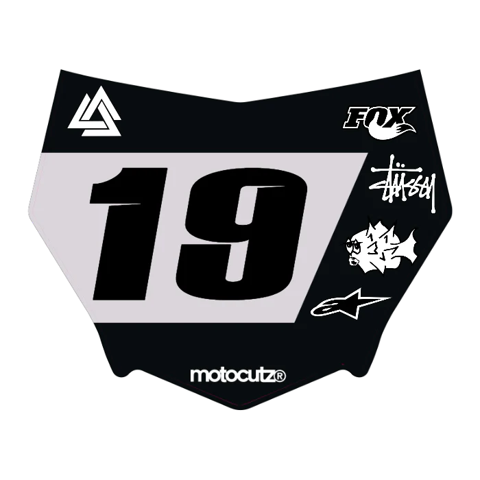 CUSTOM MOTOCUTZ FRONT PLATE DECAL