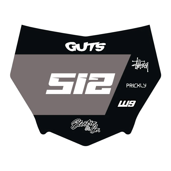 CUSTOM MOTOCUTZ FRONT PLATE DECAL