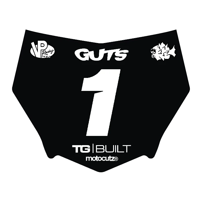 CUSTOM MOTOCUTZ FRONT PLATE DECAL