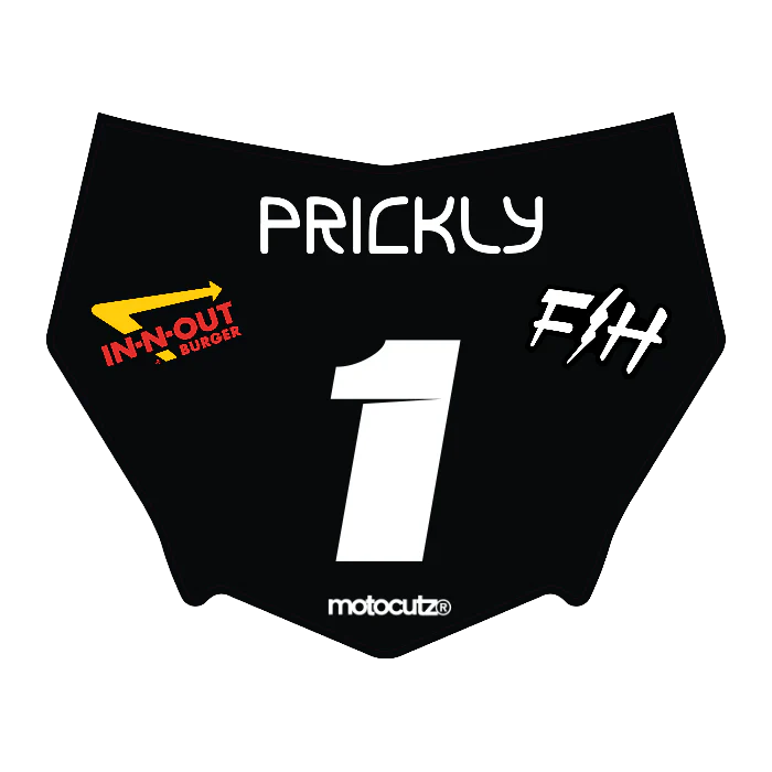 CUSTOM MOTOCUTZ FRONT PLATE DECAL