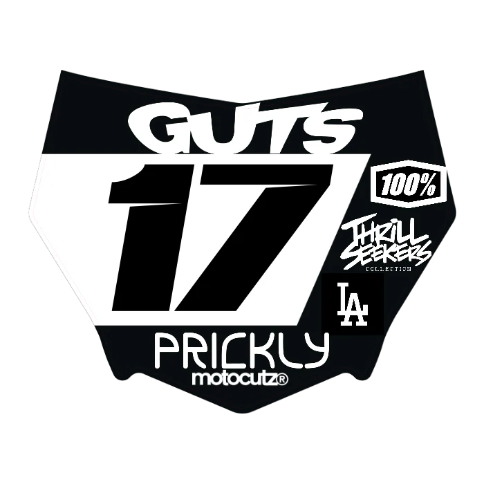 CUSTOM MOTOCUTZ FRONT PLATE DECAL