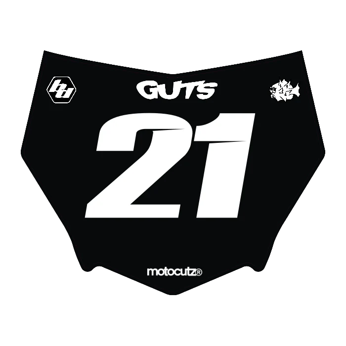 CUSTOM MOTOCUTZ FRONT PLATE DECAL