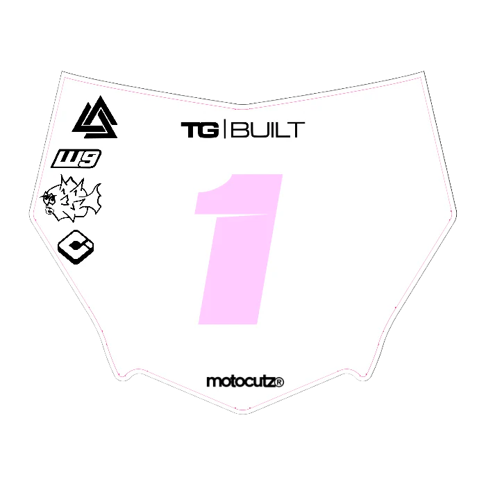 CUSTOM MOTOCUTZ FRONT PLATE DECAL